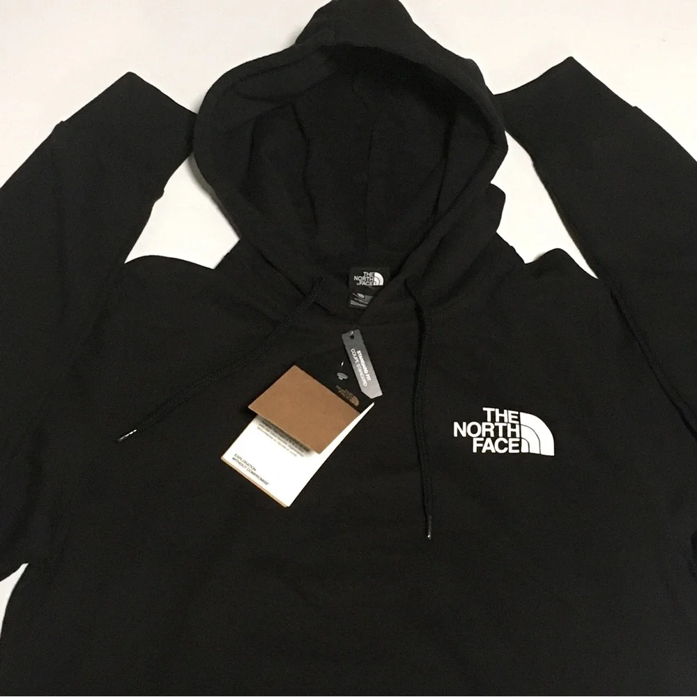 The North Face Pullover Hoodie Hooded Sweatshirt Sweater Mens Sz L Black New NWT - Picture 2 of 7